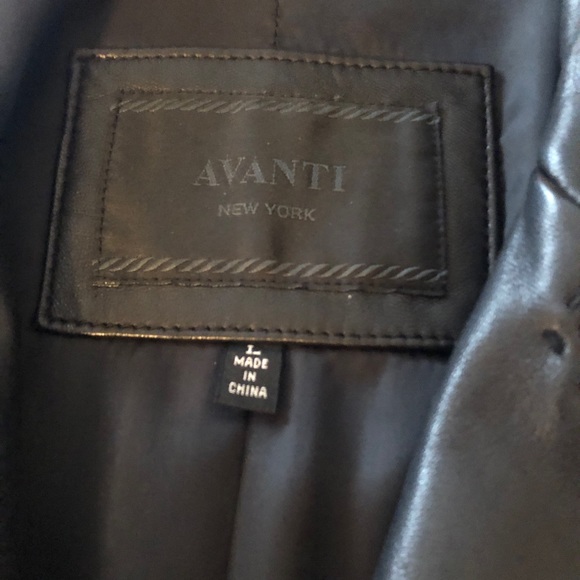 Vintage Avanti New York Luxury Leather Jacket Coat Size L - Picture 5 of 9